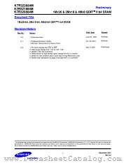 K7R323684M, K7R321884M, K7R320884M datasheet pdf Samsung Electronic