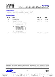 K7N403609B K7N403209B K7N401809B datasheet pdf Samsung Electronic