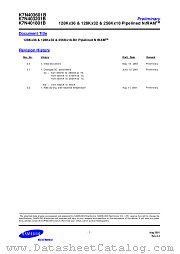 K7N403601B K7N403201B K7N401801B datasheet pdf Samsung Electronic