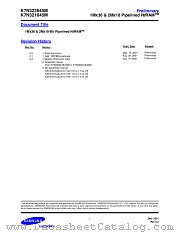 K7N323645M K7N321845M datasheet pdf Samsung Electronic