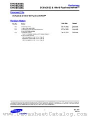 K7N163645A K7N163245A K7N161845A datasheet pdf Samsung Electronic