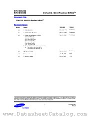 K7N163645M K7N161845M datasheet pdf Samsung Electronic