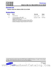 K7I323684M, K7I321884M, K7I320884M datasheet pdf Samsung Electronic