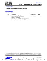 K7I323682M K7I321882M K7I320882M datasheet pdf Samsung Electronic