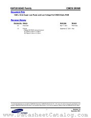 K6F2016S4E FAMILY datasheet pdf Samsung Electronic