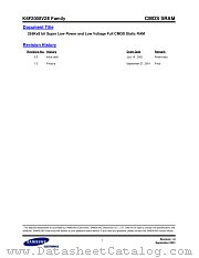 K6F2008V2E FAMILY datasheet pdf Samsung Electronic