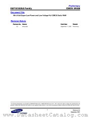 K6F1616U6A FAMILY datasheet pdf Samsung Electronic