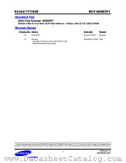 K5C6417YTM/K5C6417YBM datasheet pdf Samsung Electronic