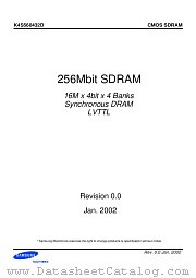 K4S560432D datasheet pdf Samsung Electronic