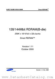 K4R441869B datasheet pdf Samsung Electronic