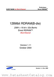 K4R271669B datasheet pdf Samsung Electronic