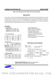 K4F660412D, K4F640412D datasheet pdf Samsung Electronic