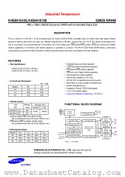 K4E661612E, K4E641612E datasheet pdf Samsung Electronic