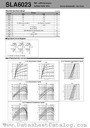 SLA6023 datasheet pdf Sanken