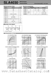 SLA4030 datasheet pdf Sanken