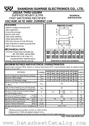 US2DA datasheet pdf Shanghai Sunrise Electronics