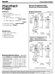 PT481F datasheet pdf SHARP