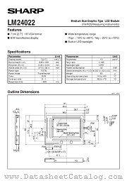 LM24022 datasheet pdf SHARP