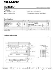 LM16155 datasheet pdf SHARP