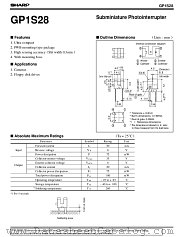 GP1S28 datasheet pdf SHARP