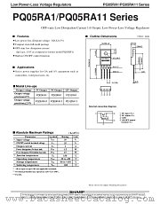 PQ05RA11-SERIES datasheet pdf SHARP