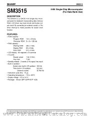 SM3515 datasheet pdf SHARP