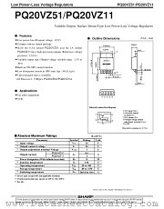 PQ20VZ51 datasheet pdf SHARP