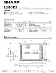 LQ10D421 datasheet pdf SHARP