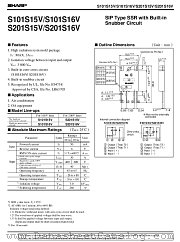 S201S15V datasheet pdf SHARP