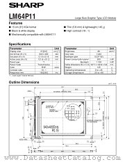 LM64P11 datasheet pdf SHARP