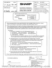 PC844 datasheet pdf SHARP