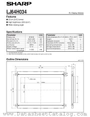 LJ64H034 datasheet pdf SHARP