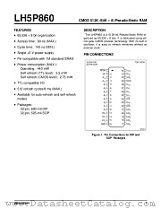 LH5P860 datasheet pdf SHARP