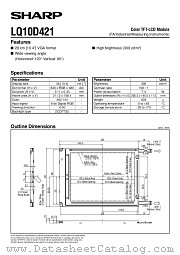 LQ10D421 datasheet pdf SHARP