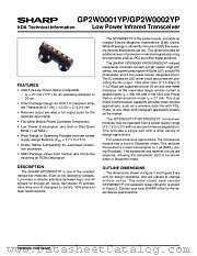 GP2W0002YP datasheet pdf SHARP