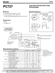 PC727 datasheet pdf SHARP