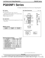 PQ05NF1-SERIES datasheet pdf SHARP