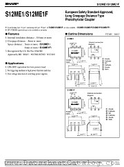 S12ME1F datasheet pdf SHARP