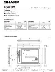 LQ64SP1 datasheet pdf SHARP