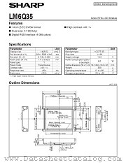 LM6Q35 datasheet pdf SHARP