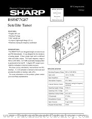 BSFH77G07 datasheet pdf SHARP