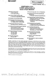 LH28F160S3-L10 datasheet pdf SHARP