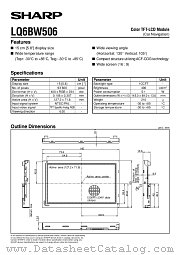 LQ6BW506 datasheet pdf SHARP