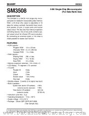 SM3508 datasheet pdf SHARP