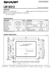 LM18X12 datasheet pdf SHARP