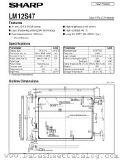 LM12S47 datasheet pdf SHARP