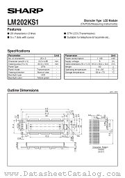 LM202KS1 datasheet pdf SHARP