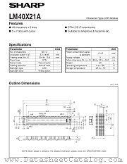 LM40X21A datasheet pdf SHARP