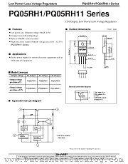 PQ05RH1-SERIES datasheet pdf SHARP