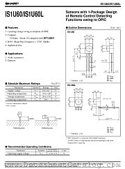 IS1U60L datasheet pdf SHARP